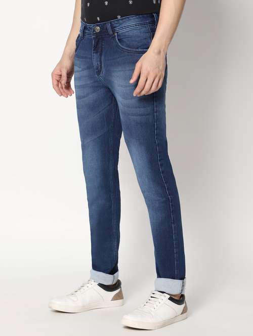 men mid rise denim washed jean - 20650213 -  Standard Image - 0