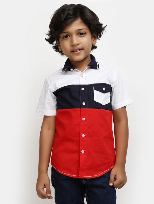 red cotton shirt - 20650900 -  Standard Image - 0