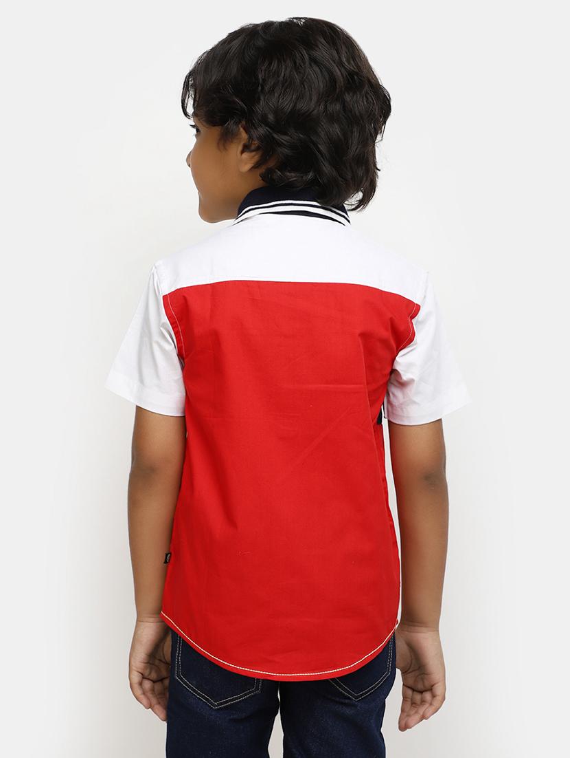 red cotton shirt - 20650900 -  Standard Image - 3
