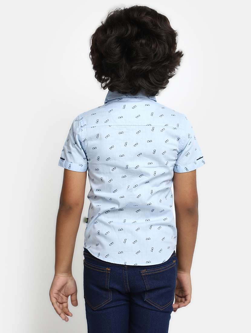 purist blue printed detailed casual shirt - 20651102 -  Standard Image - 3