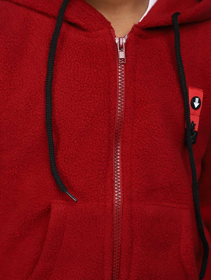 maroon cotton  sweatshirt - 20651270 -  Standard Image - 5