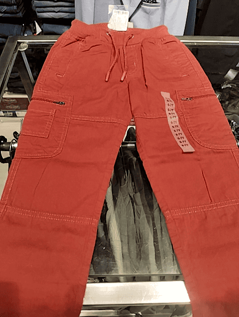 rust twill trouser - 20652093 - Zoom Image - 0