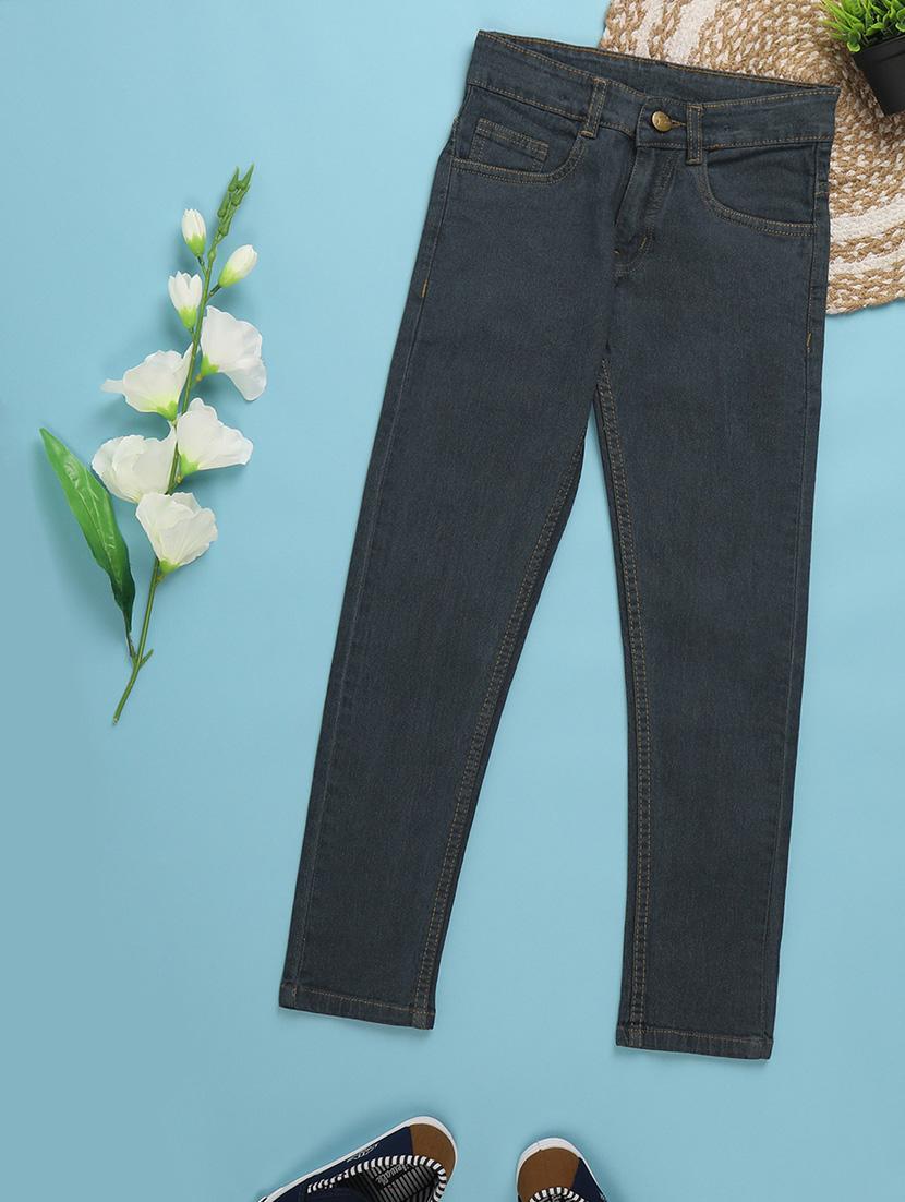 solid grey slim fit denim jeans - 20652945 - Zoom Image - 0