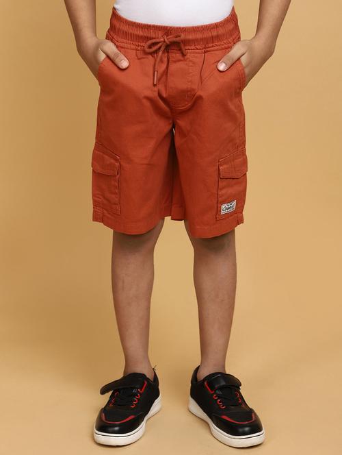 boys red solid shorts - 20653706 -  Standard Image - 0