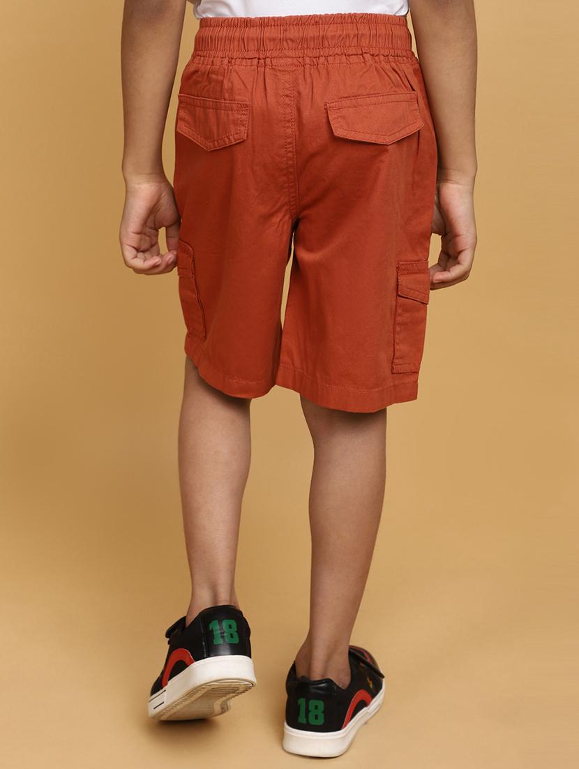 boys red solid shorts - 20653706 - Standard Image - 3