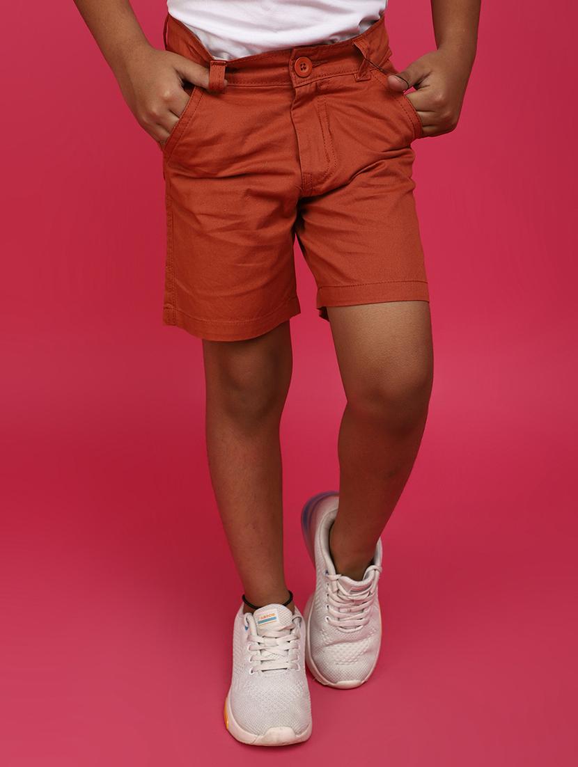 kids mid rise solid shorts - 20653709 - Zoom Image - 0