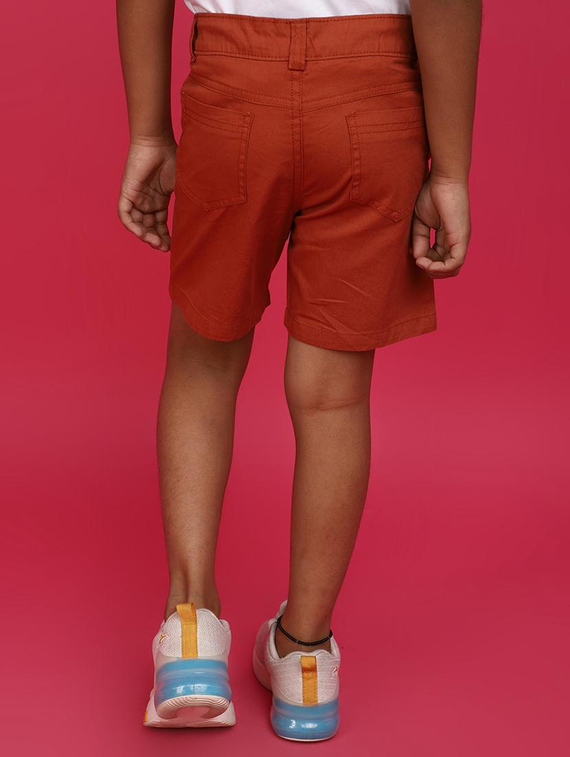 kids mid rise solid shorts - 20653709 - Standard Image - 3
