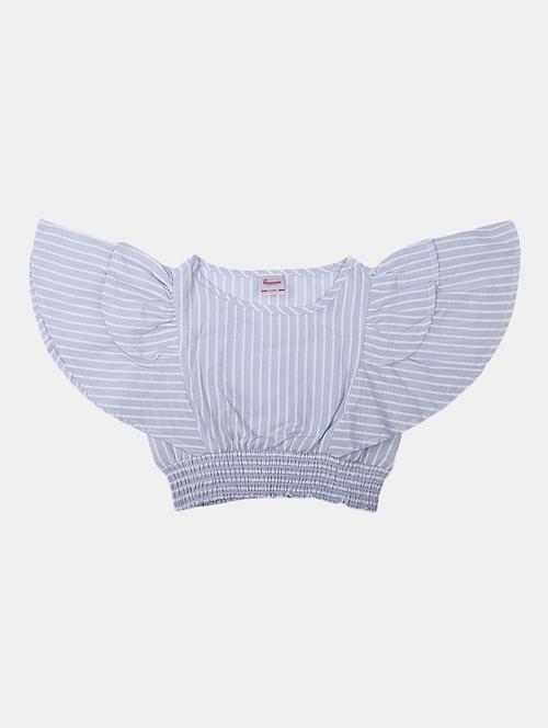girls striped round neck top - 20656972 -  Standard Image - 0
