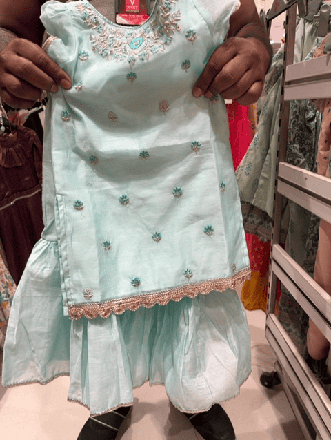 yellow chanderi frock - 20657689 - Standard Image - 0
