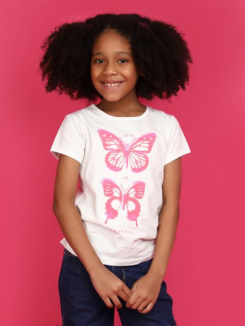 white cotton tee - 20658295 - Standard Image - 0