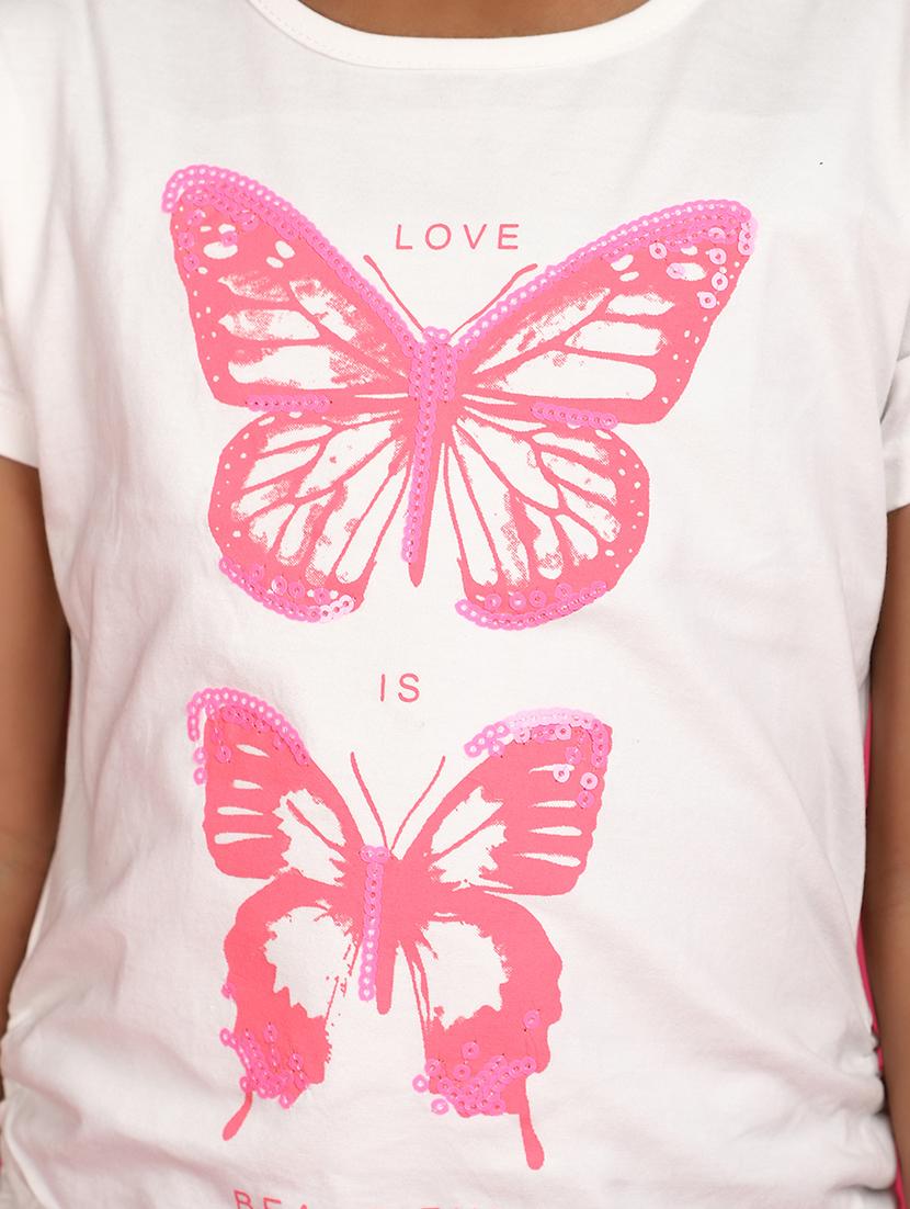 white cotton tee - 20658295 - Standard Image - 5