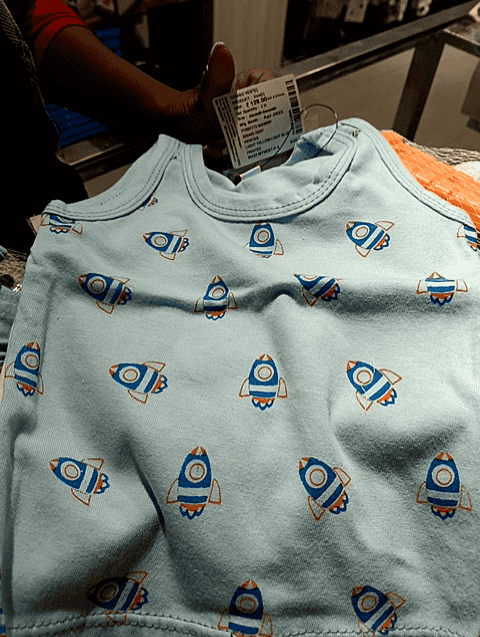 light yellowlight blue cotton vest - 20661619 - Standard Image - 0