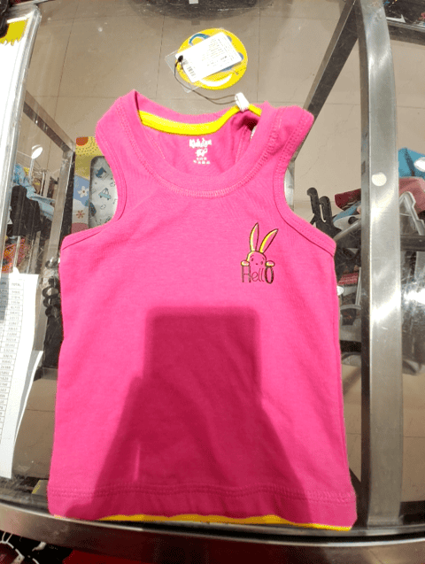 fuchsia cotton single jersey vest - 20661658 -  Standard Image - 0