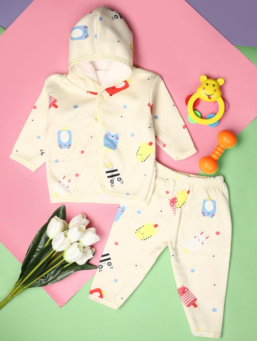 yellow cotton suit sets twin & dungree - 20663144 - Zoom Image - 0