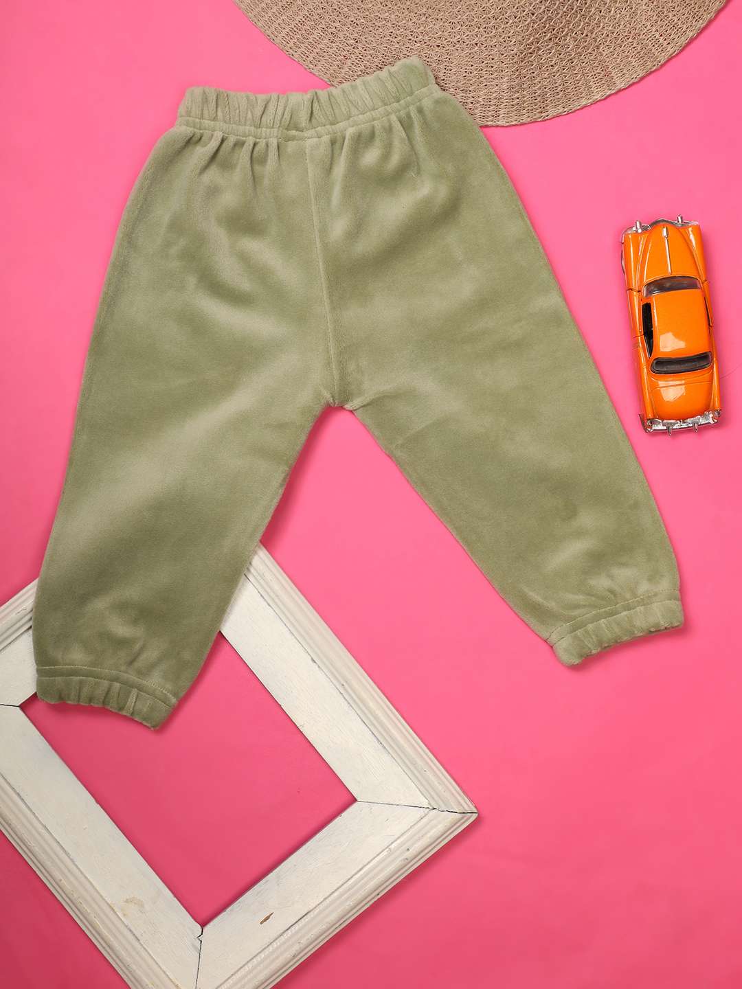 light green velvet trouser - 20663669 -  Zoom Image - 0