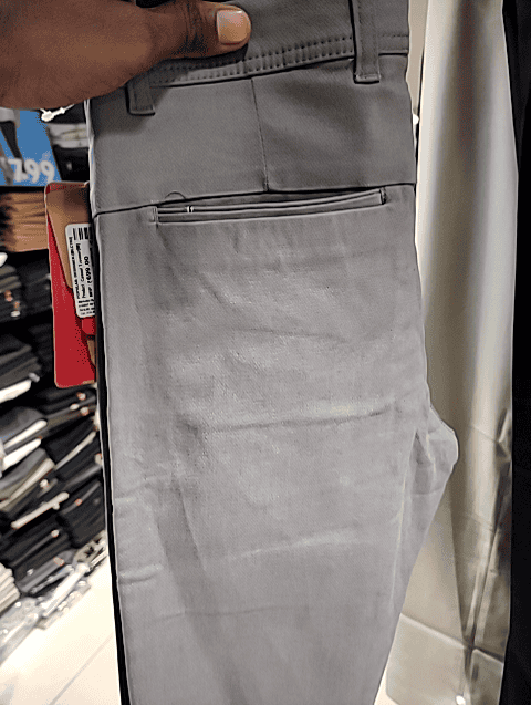 grey dobby casual trousers - 20664502 - Zoom Image - 0