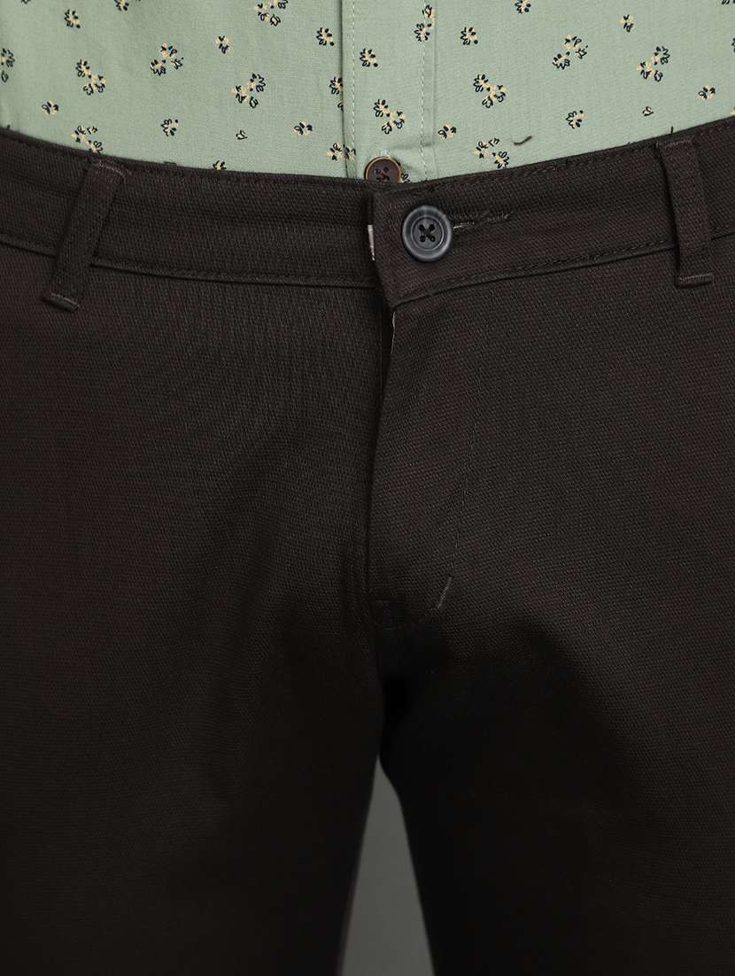 men solid cotton chinos casual trouser - 20664505 -  Standard Image - 5