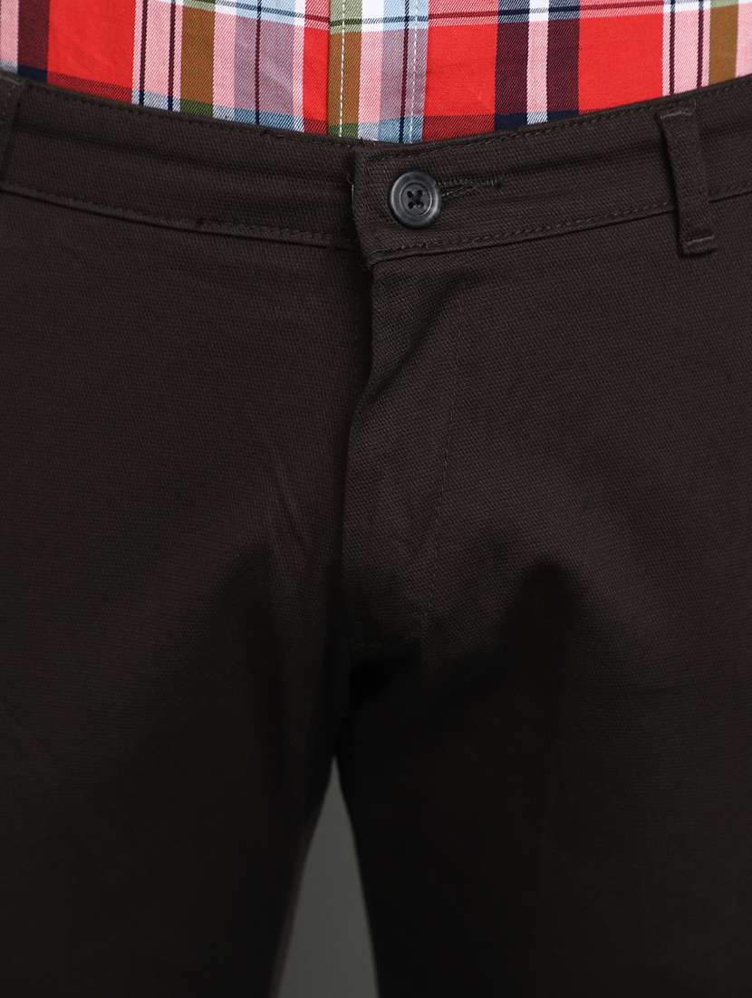 black cotton chinos casual trouser - 20664506 -  Standard Image - 5
