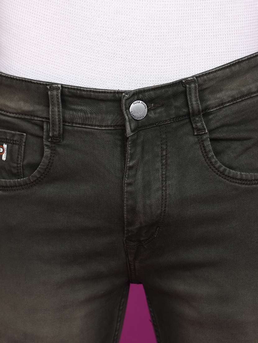 men mid rise plain denim jeans - 20665776 -  Standard Image - 5