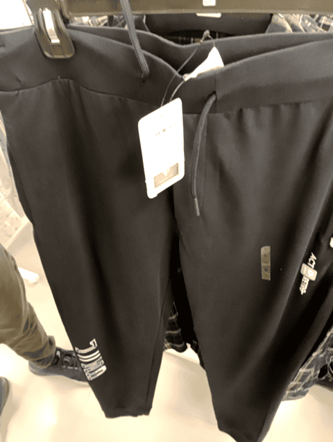 navy blue terry track pant - 20666917 -  Standard Image - 0