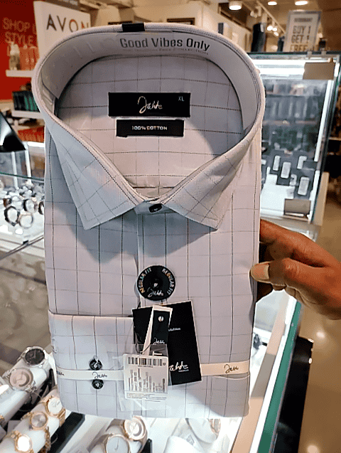 light blue dobby formal shirt - 20668405 -  Zoom Image - 0