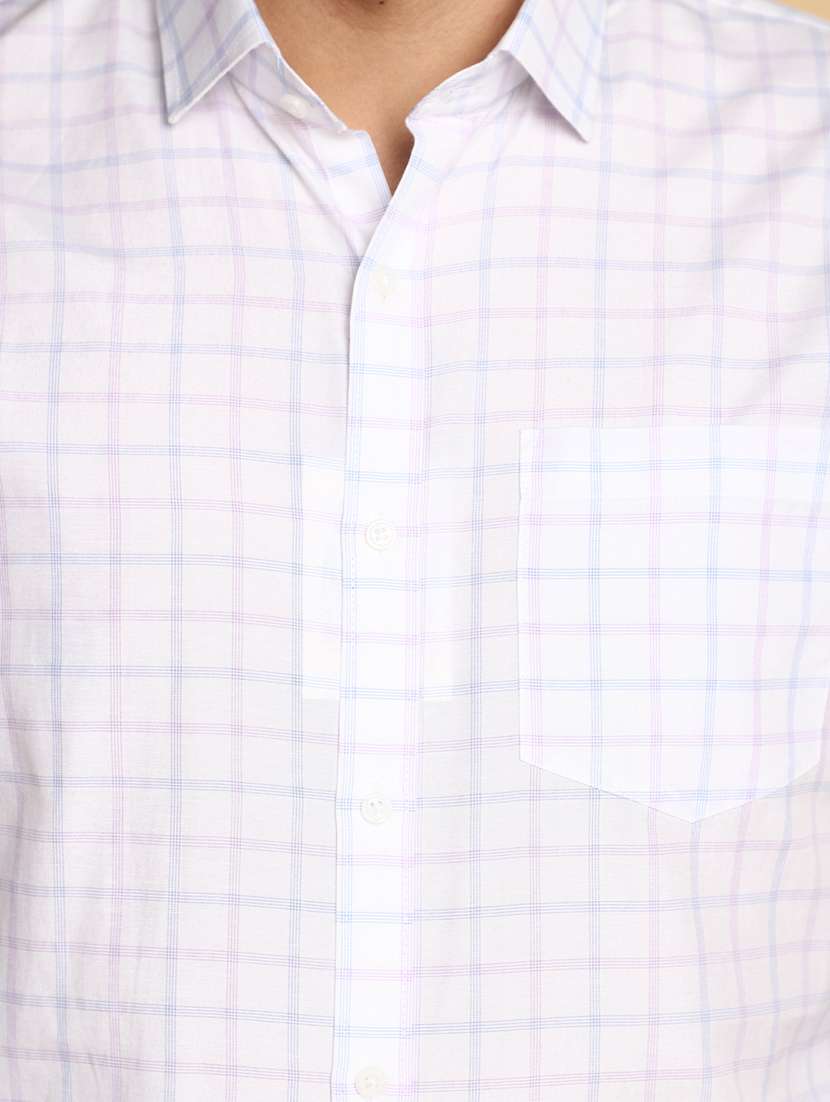 white checkered formal shirt - 20668483 -  Standard Image - 3