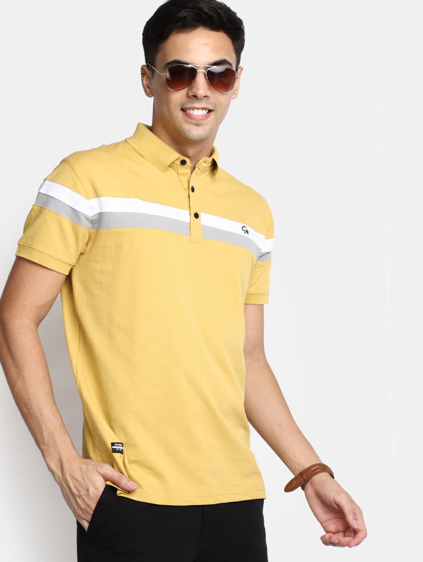 men short sleeve color block regular t-shirt - 20668891 - Standard Image - 3
