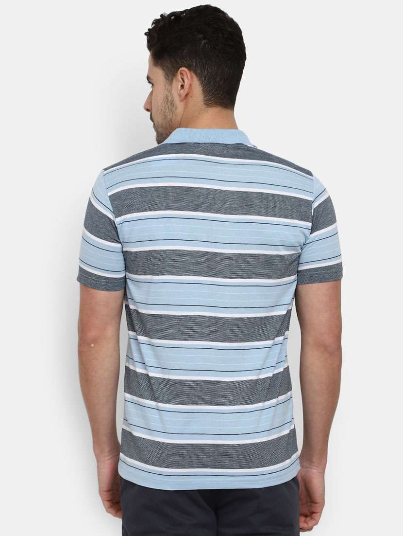 men short sleeve stripes regular t-shirt - 20669562 -  Standard Image - 3