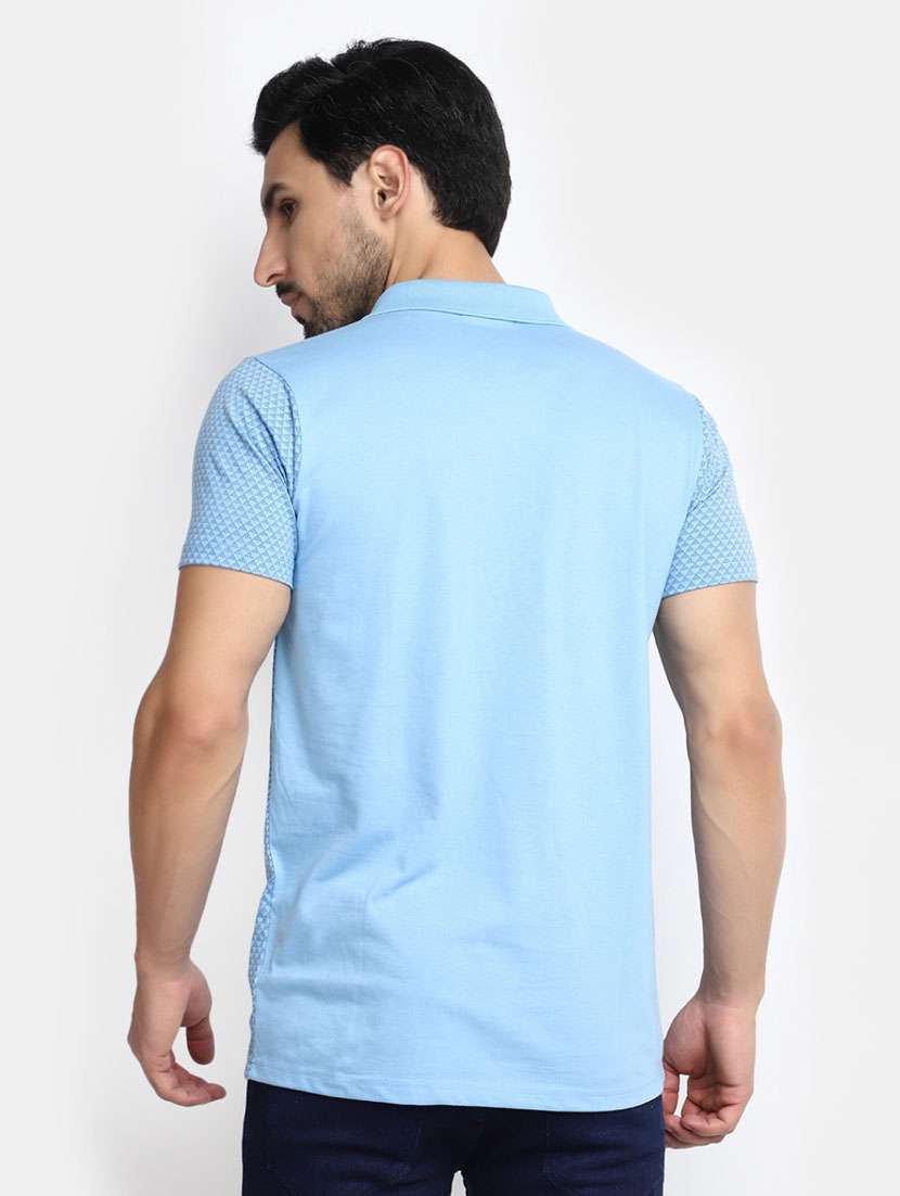 men polo neck printed t-shirt - 20669728 -  Standard Image - 3