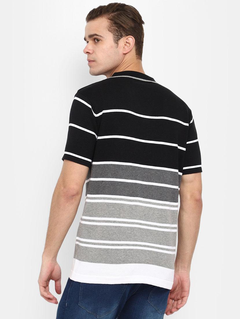men polo neck striped t-shirt - 20669797 - Standard Image - 3