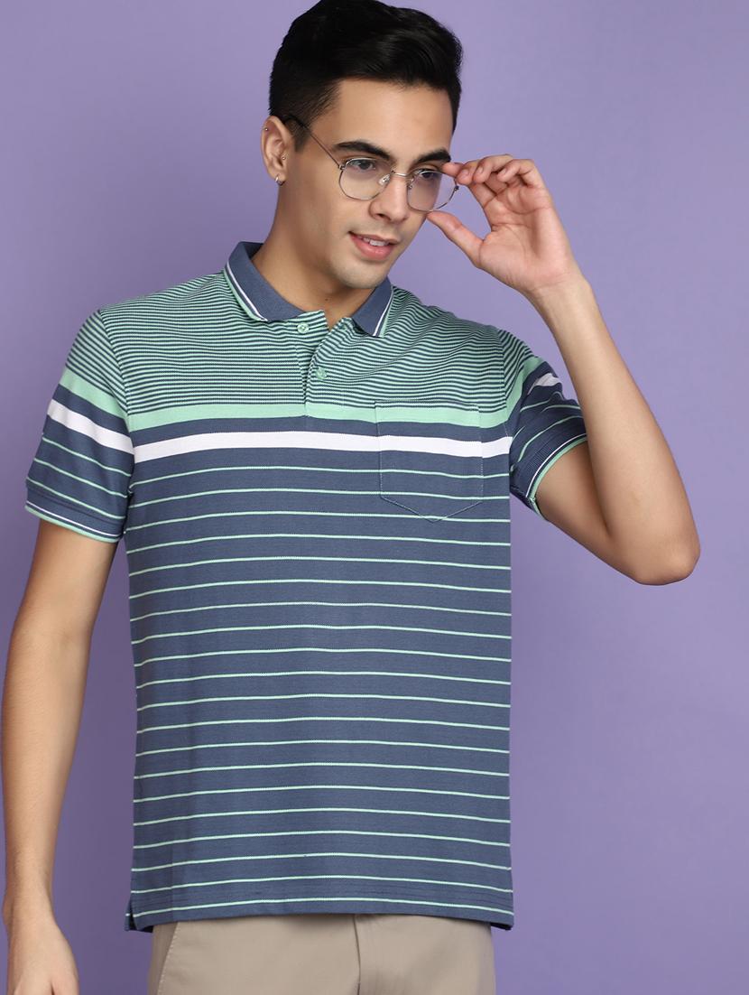 men stripes short sleeves t-shirt - 20670105 - Standard Image - 3