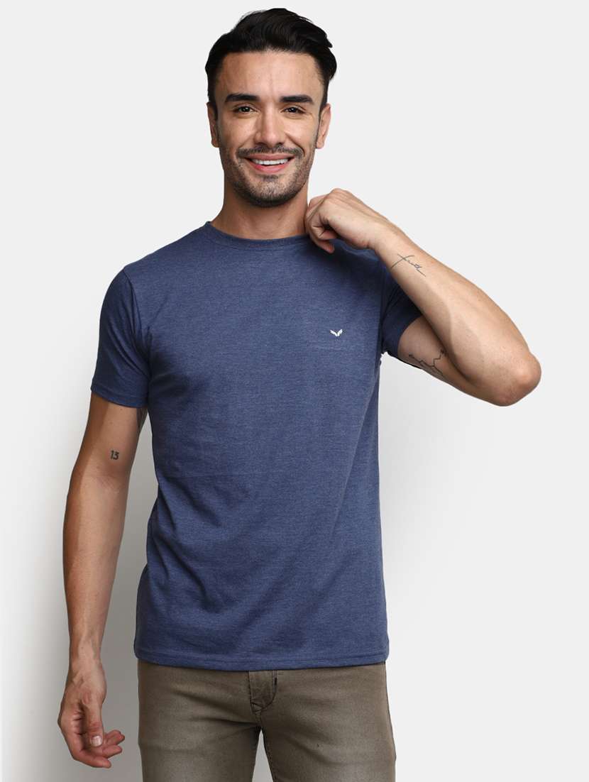 men solids short sleeves t-shirt