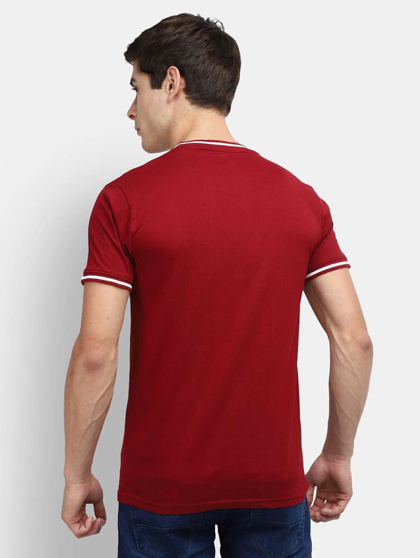 men solids short sleeves t-shirt - 20670794 -  Standard Image - 3