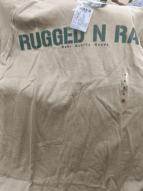 khaki cotton single jersey tshirt - 20671269 -  Standard Image - 0
