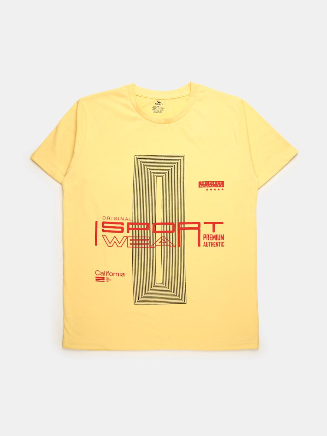 yellow poly cotton tshirt - 20671352 - Zoom Image - 0