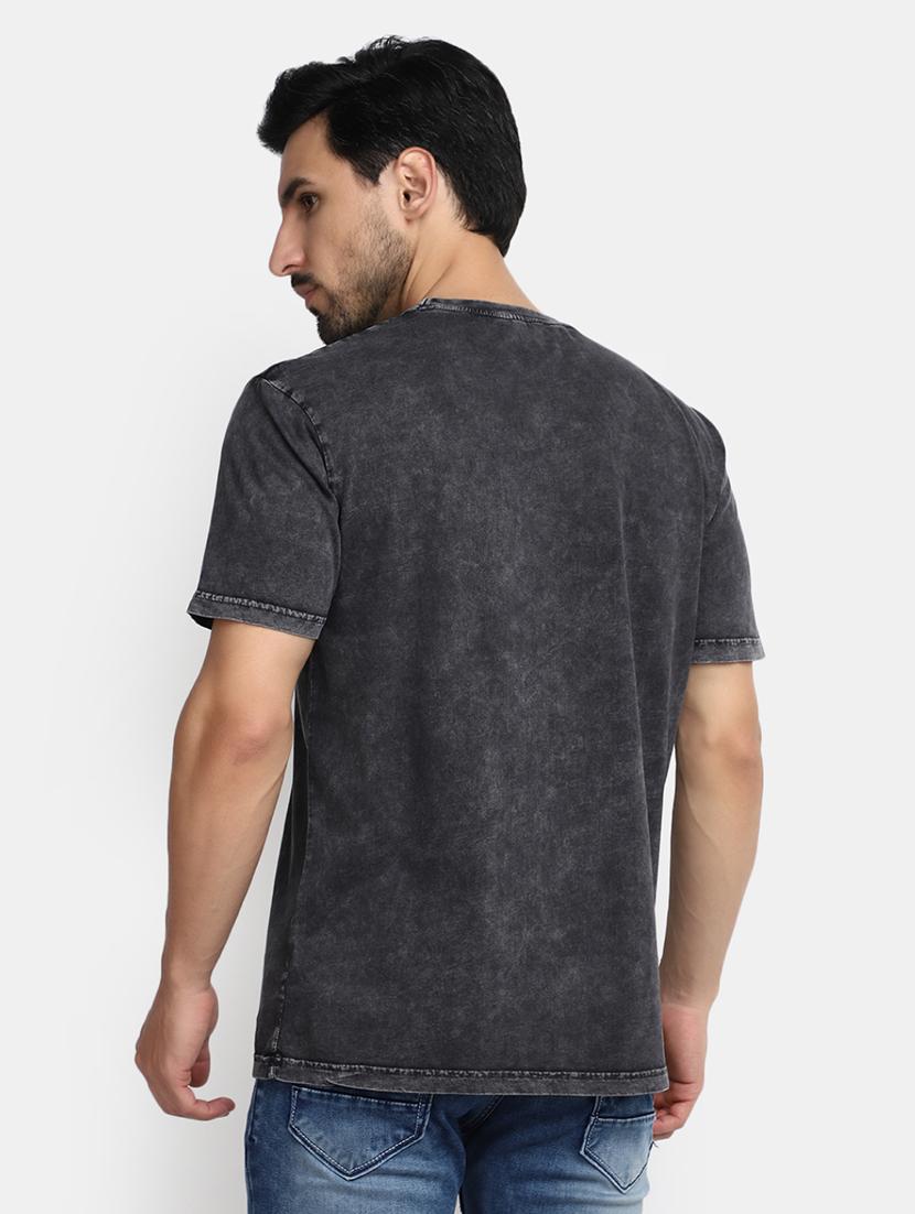 men grey regular fit printed t-shirt - 20672089 - Standard Image - 3