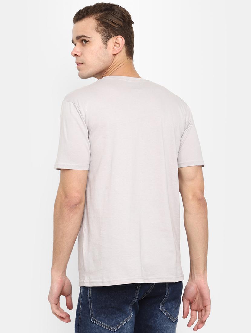 grey front printed regular t-shirt - 20672446 - Standard Image - 3