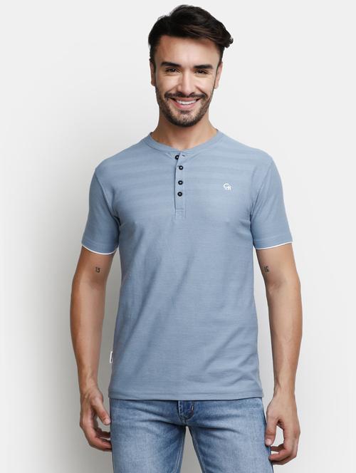 men short sleeve henley neck t-shirt - 20672778 - Standard Image - 0