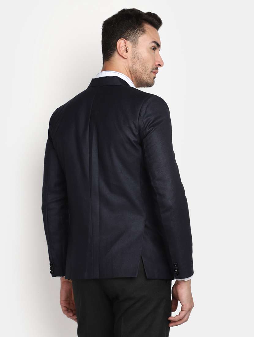 men solid single breasted casual blazer - 20673210 -  Standard Image - 3