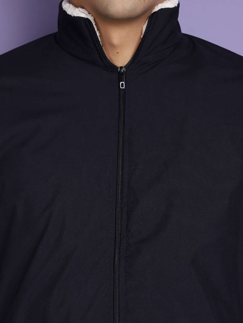 navy blue cotton casual jacket - 20673382 -  Standard Image - 5