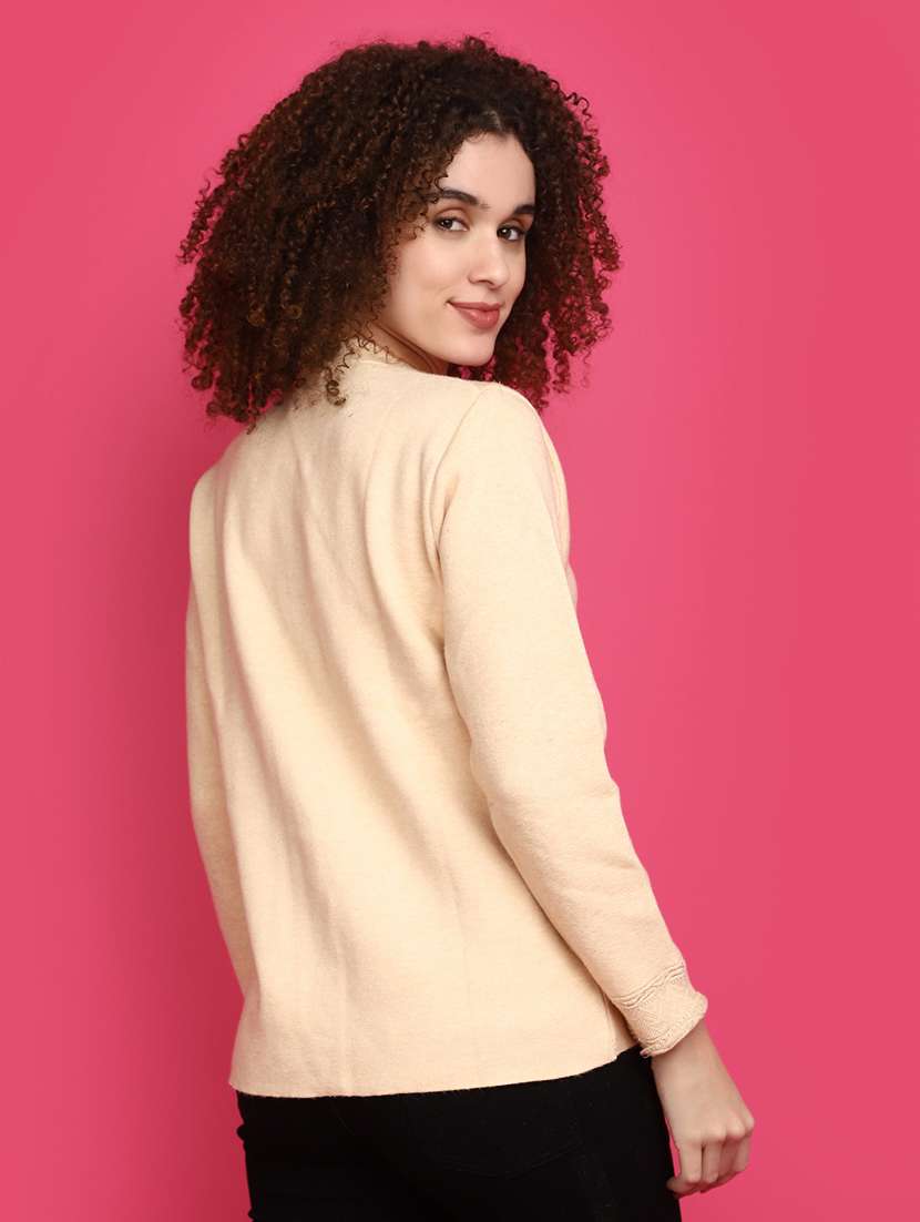 women lemon sherbet long sleeves cardigans - 20676756 -  Standard Image - 3