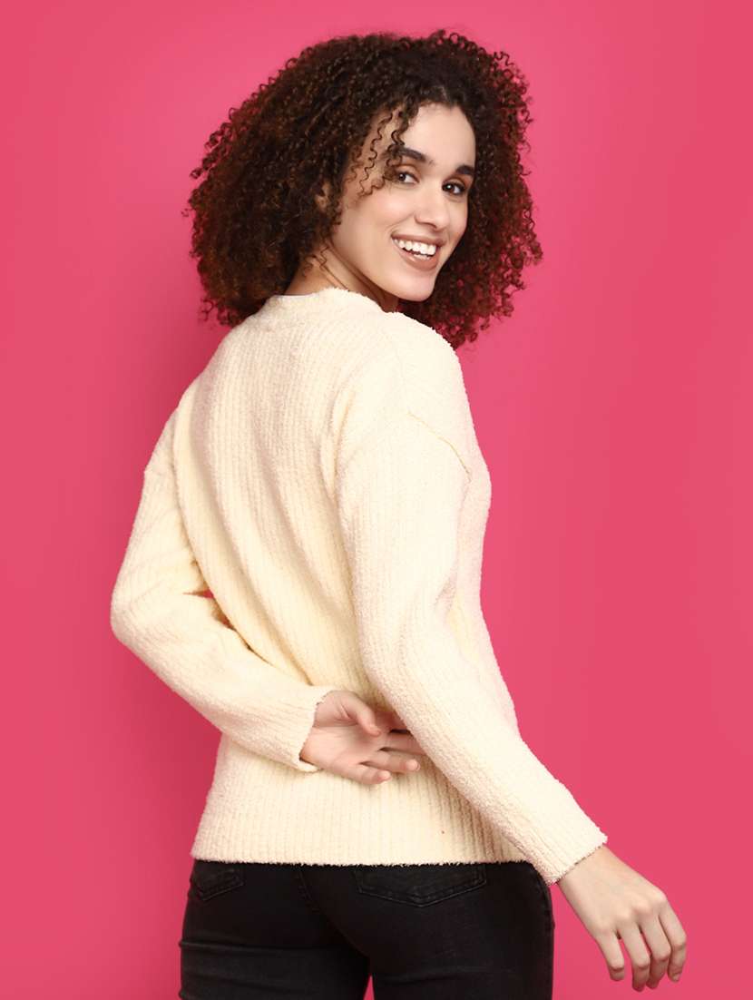 women yellow long sleeves cardigans - 20676794 - Standard Image - 3