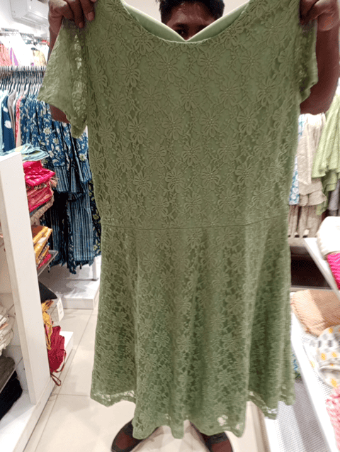 olive nylon spandex dress - 20680316 - Standard Image - 0