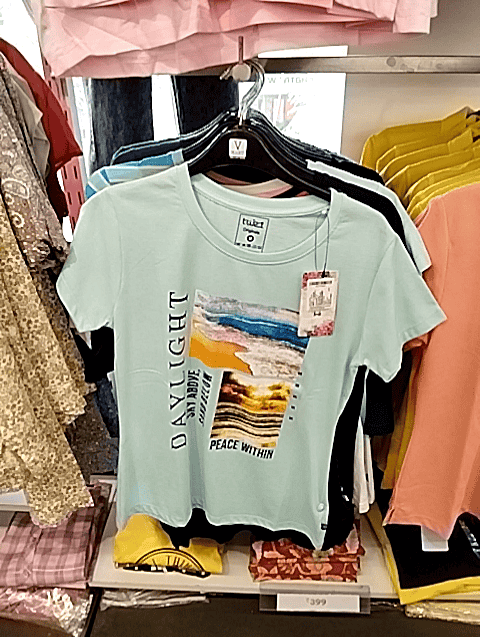 light blue poly cotton single jersey tshirt - 20680910 -  Standard Image - 0