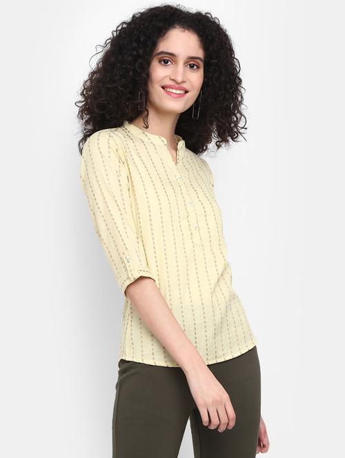 gold rayon a line top - 20681360 -  Standard Image - 0