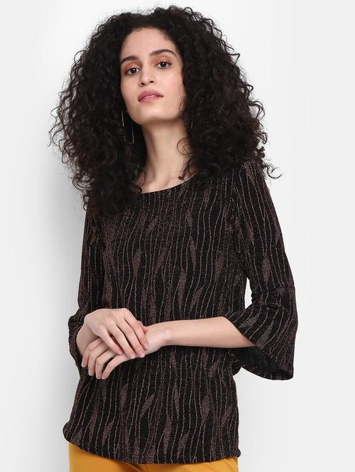 brown cotton regular top - 20681966 - Standard Image - 0