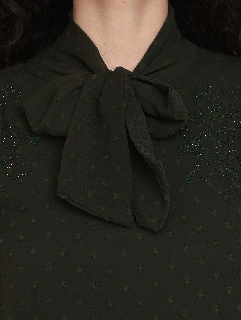 women tie up neck top - 20681981 - Standard Image - 5