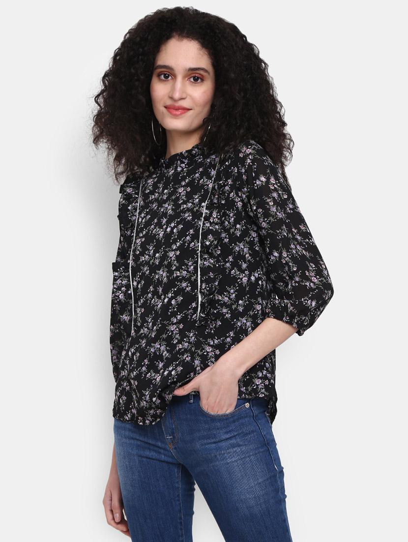 black cotton a line top