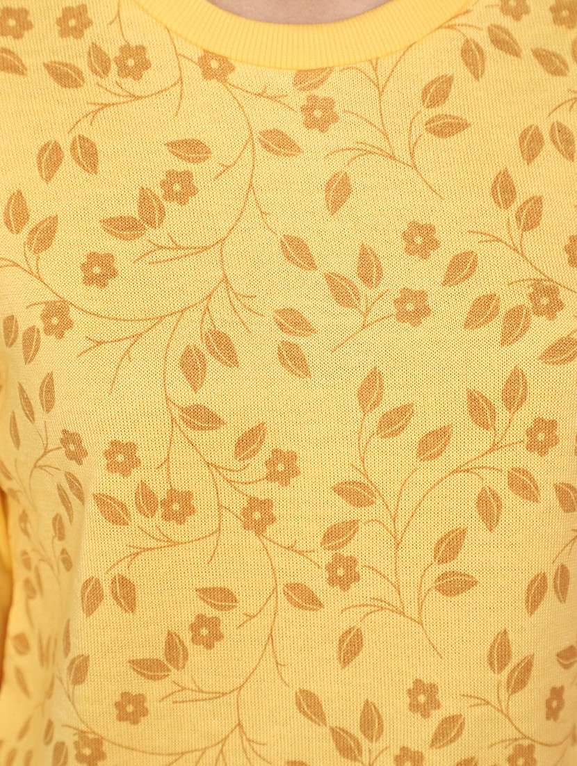 women round neck printed pullover - 20682293 -  Standard Image - 5