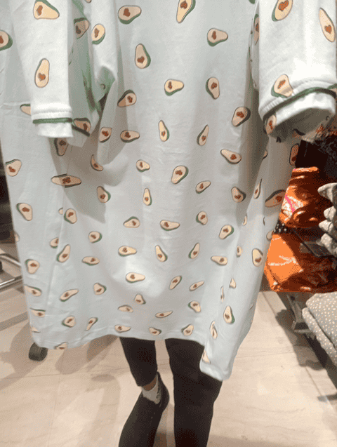 yellow recycled poly cotton single jersey nightwear - 20682766 - Zoom Image - 0